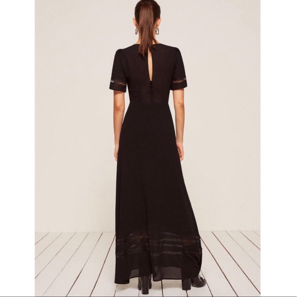 Reformation Patchouli Dress in Black - Picture 3 of 6